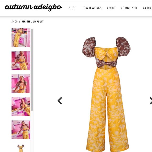 Autumn Adeigbo Maisie Jumpsuit - Picture 2 of 2